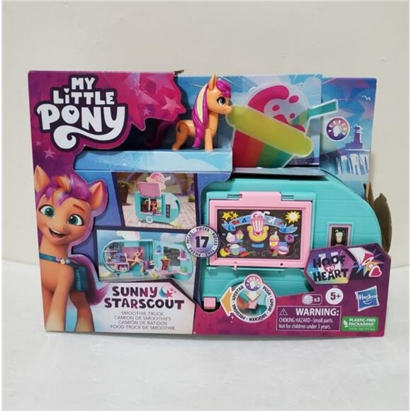 My Little Pony Sunny Starscout Smoothie Truck Playset Kids Toy 17 Accessories - Picture 1 of 8